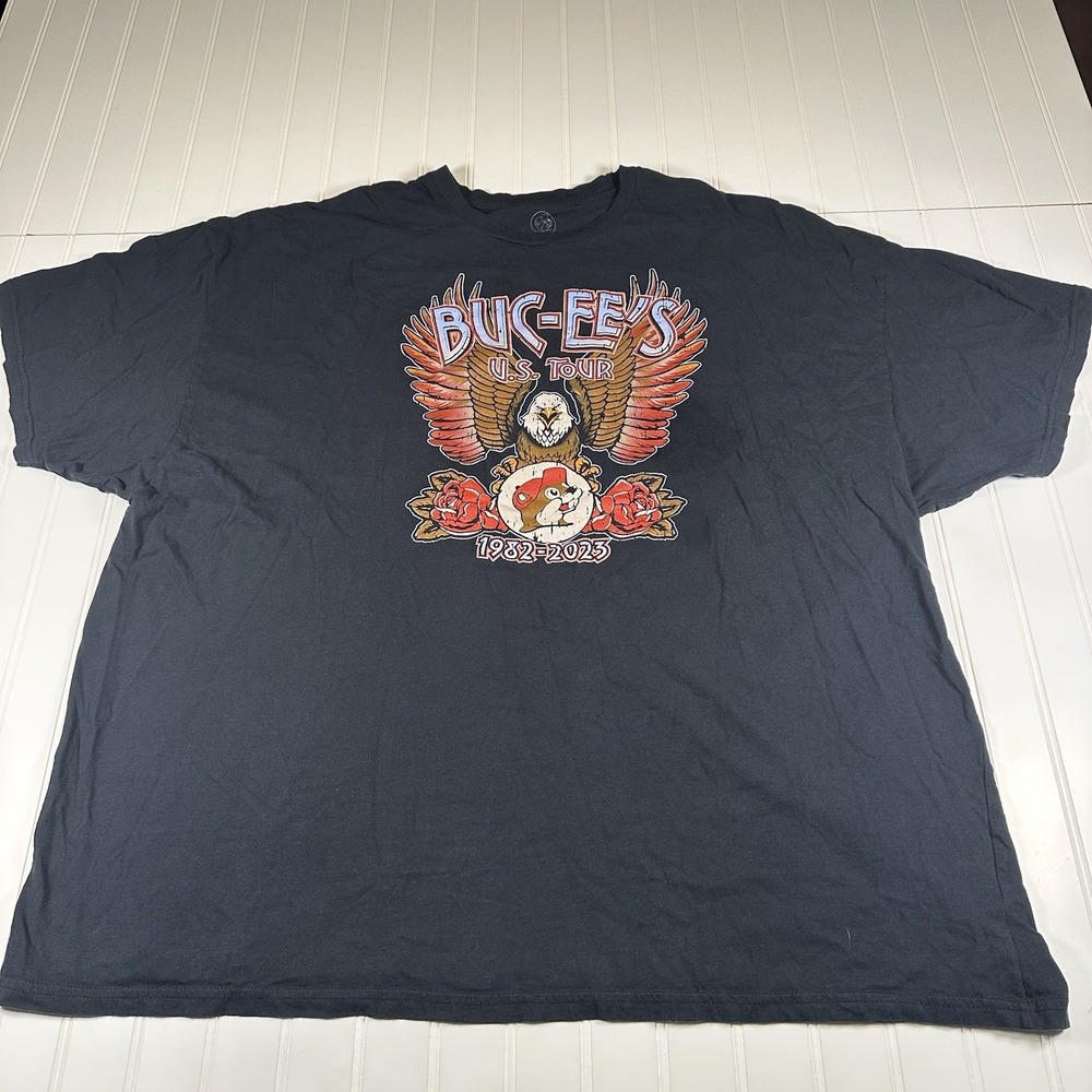 Bucees U.S. Tour Official T Shirt 1982-2023 Size 4X Eagle